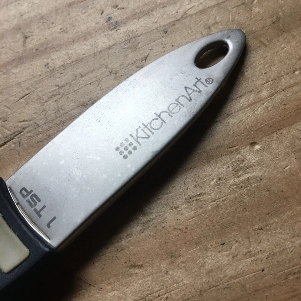 KitchenArt Adjustable Tablespoon Measuring Spoon Overall Size 1/8 TSP to 1 TSP - Image 4 of 4