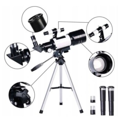 Stativ Spiegelteleskop Reflektor Teleskop mit 70 mm  für Astronomie 150X