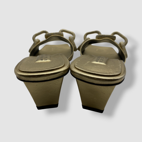 Scarpe sandali Serena Uziyel da donna oro catena catena Catena $695 taglia 40,5 - Foto 4 di 11