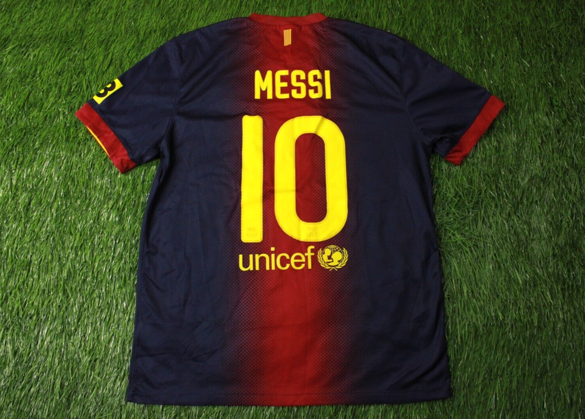 BARCELONA BARCA MESSI 2012/2013 FOOTBALL SHIRT JERSEY HOME NIKE