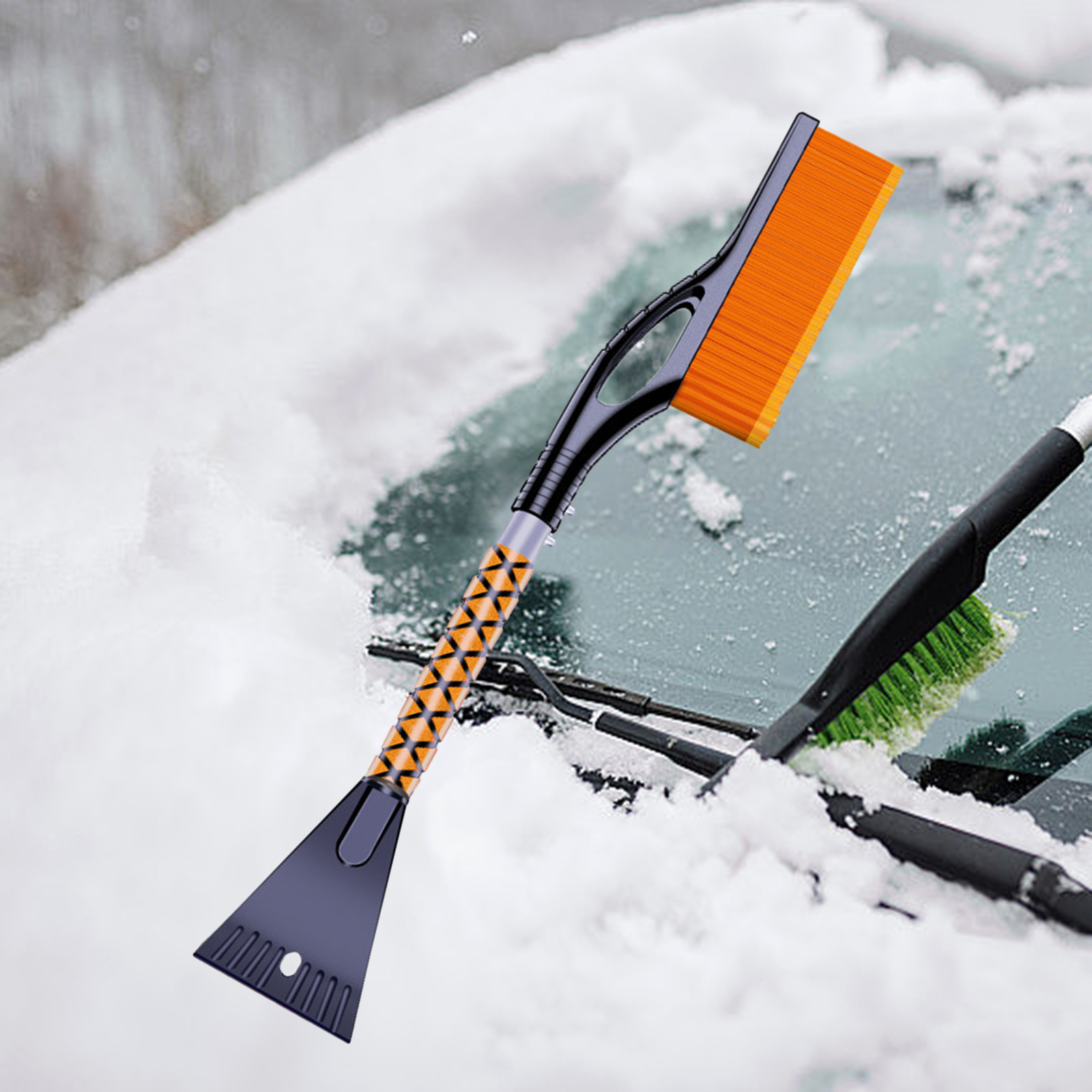 Car Snow Brush Glass Snow Brush Car Snow Brush Ice with Long for Easy