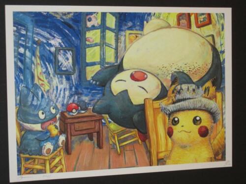 VAN GOGH / POKEMON - DEATH NYC LTD EDITION PRINT - SIGNED BY DEATH NYC 45x32cm - Picture 1 of 1