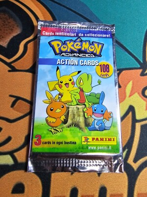 2004 Pokemon Panini Action Cards Advanced Booster Pack Lenticular
