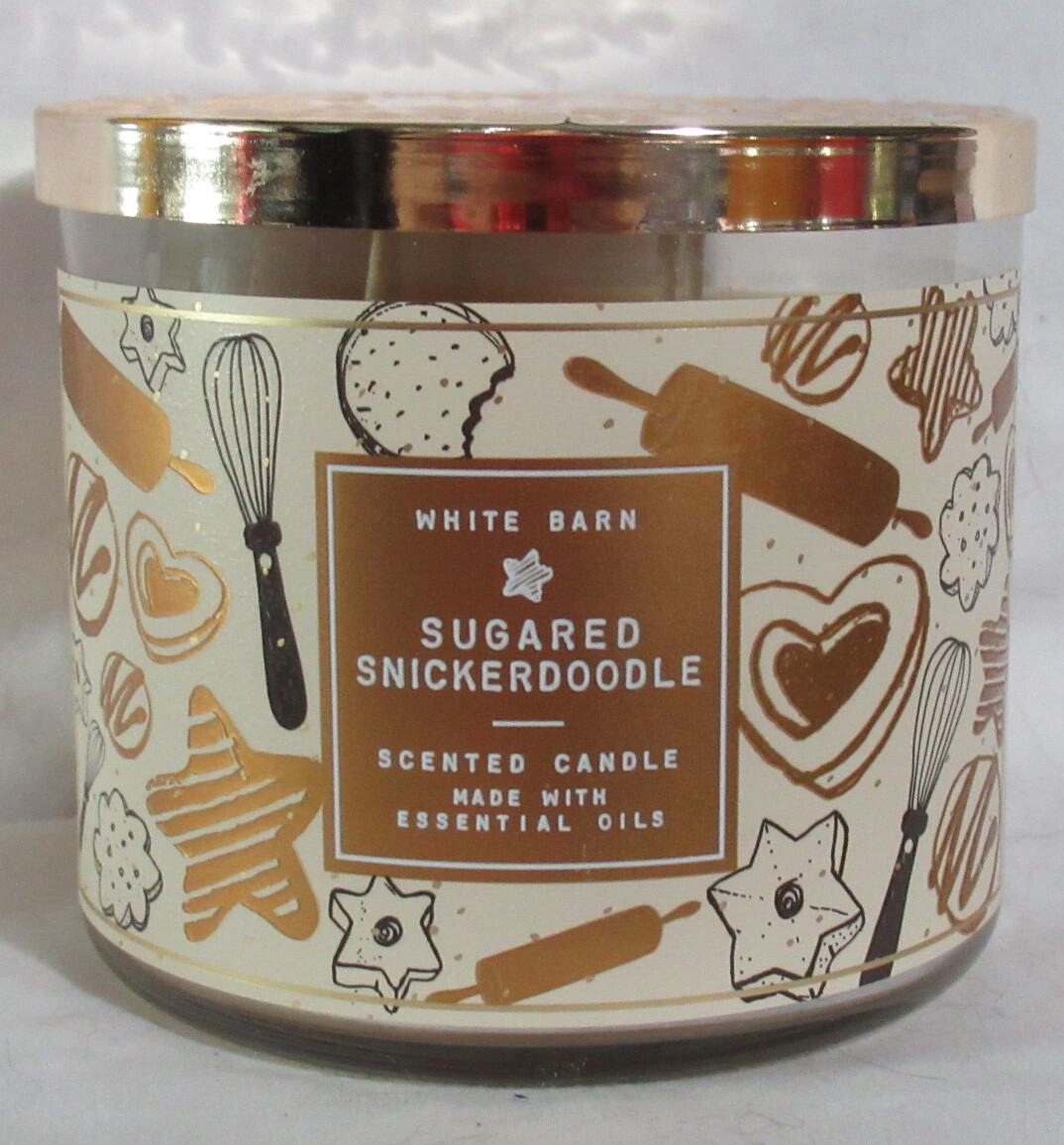 White Barn Bath & Body Works 3-wick Candle SUGARED