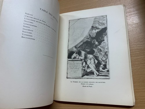 *RARE* 1935 "EXPOSITION GOYA" EXPOSITION ART LIVRE PAPIER FRANÇAIS BROCHÉ (P3) - Imagen 11 de 13