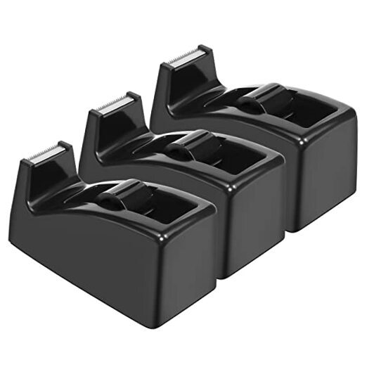 Desktop Tape Dispenser - Non-Skid Base - Weighted Tape Roll Dispenser --image