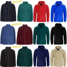 MENS WOMEN LADIES UNISEX POLAR POLO FLEECE JACKET ANTI PILL MICRO WORK COAT TOP