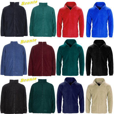 HERREN DAMEN UNISEX POLO FLEECEJACKE ANTIPILLE MIKRO ARBEITSMANTEL TOP