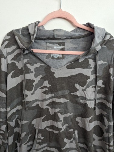 Sonoma The Everyday Hoodie Camouflage Women's Size XL NWT - Picture 2 of 8