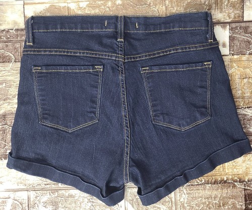 Flying Monkey Womans Jeans Shorts Dark Blue Stretch Denim USA Size 29 - Picture 2 of 10