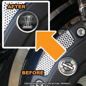 3-D Brake Caliper Insert Softail - Dark Parts