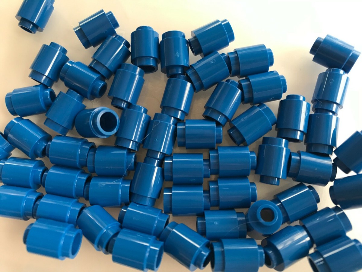 LEGO- BRAND NEW #3062B-BLUE-ROUND BRICK 1 X 1 OPEN STUD-20 PIECES