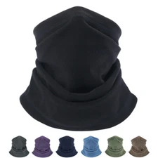 Winter Warm Half Face Mask Outdoor Sports Fleece Neck Gaiter Bandana Men Women