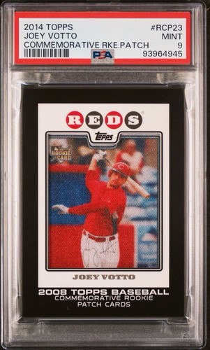 Joey Votto PSA 9 MINT 2008 Topps Commemorative Rookie Patch 2014 - Picture 2 of 4