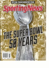 SPORTING NEWS, SPECIAL COMMEMORATIVE ISSUE, 2016     THE SUPER BOWL 50 TEARS  