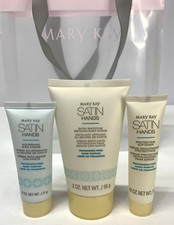 Mary Kay Satin Hands Pampering Set MINI Travel Size Fragrance Free Products- NEW
