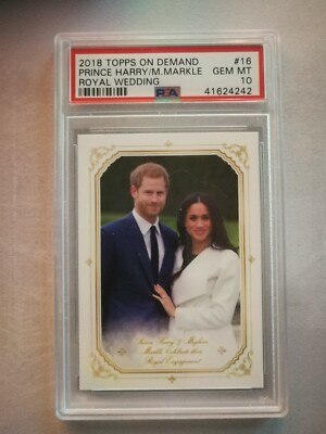 PSA 10 2018 TOPPS ON DEMAND MEGHAN MARKLE/PRINCE HARRY ROYAL