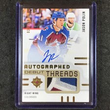 2024-25 Ultimate Hockey JASON POLIN Auto Debut Threads Rookie Patch 30/199