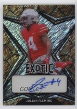 2022 Leaf Exotic Turtle Diagonal Shimmer 1/5 Julian Fleming #BA-JF2 Auto 0u66