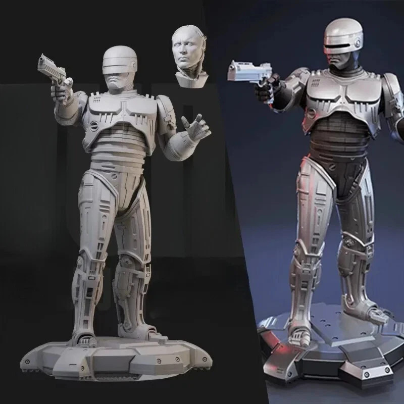 1/24 Resin Figure Model Kit Steel Robot Future X-Cops Hobby Miniature Statue