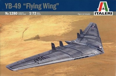 Italeri YB-49 Flying Wing No 1280 1/72 Scale Plastic Model Kit