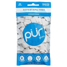 Chewing Gum, Peppermint, 55 Pieces, 2.72 oz 77 g