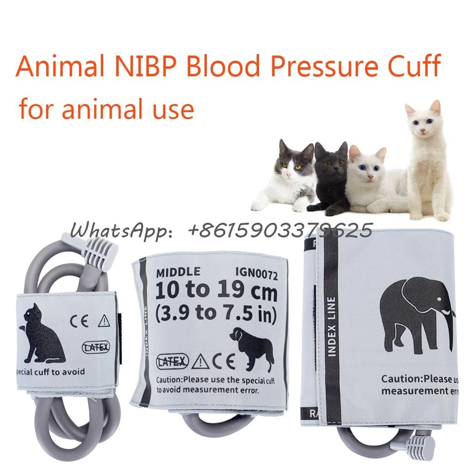 Single-Tube Arm Blood Pressure/Patient Monitor NIBP Cuff veterinary use,Small - Photo 1/1