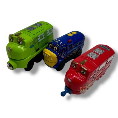Chuggington Wooden Railway Train Wilson Koko Brewster Lot 3 works w Thomas, Brio