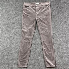 LOFT Pants Womens 6/28 Gray Modern Skinny Corduroy Stretch 5-Pocket Casual Ankle