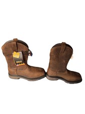 Mens ARIAT Workhog XT Patriot Waterproof Carbon Toe Leather Work Boots 8.5