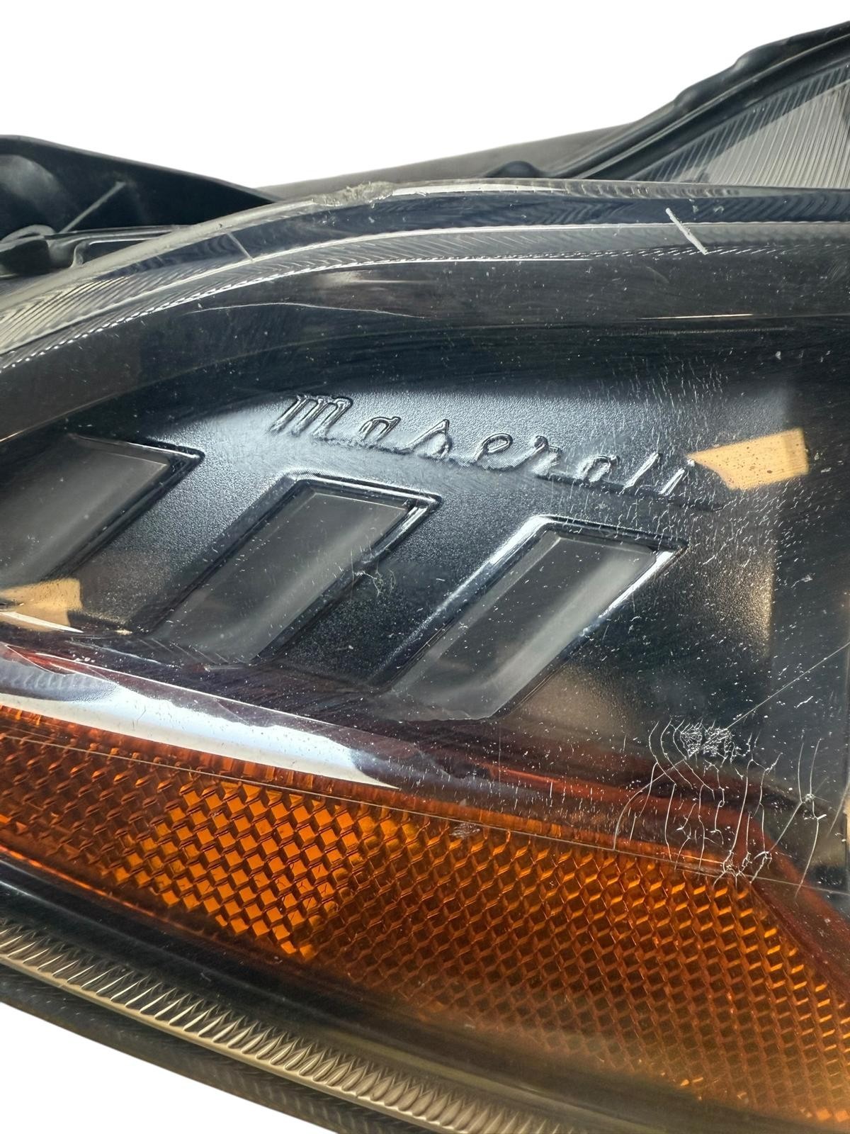 DAMAGED! 2014-2017 MASERATI GHIBLI FRONT RIGHT PASS HEADLIGHT LIGHT LAMP OEM
