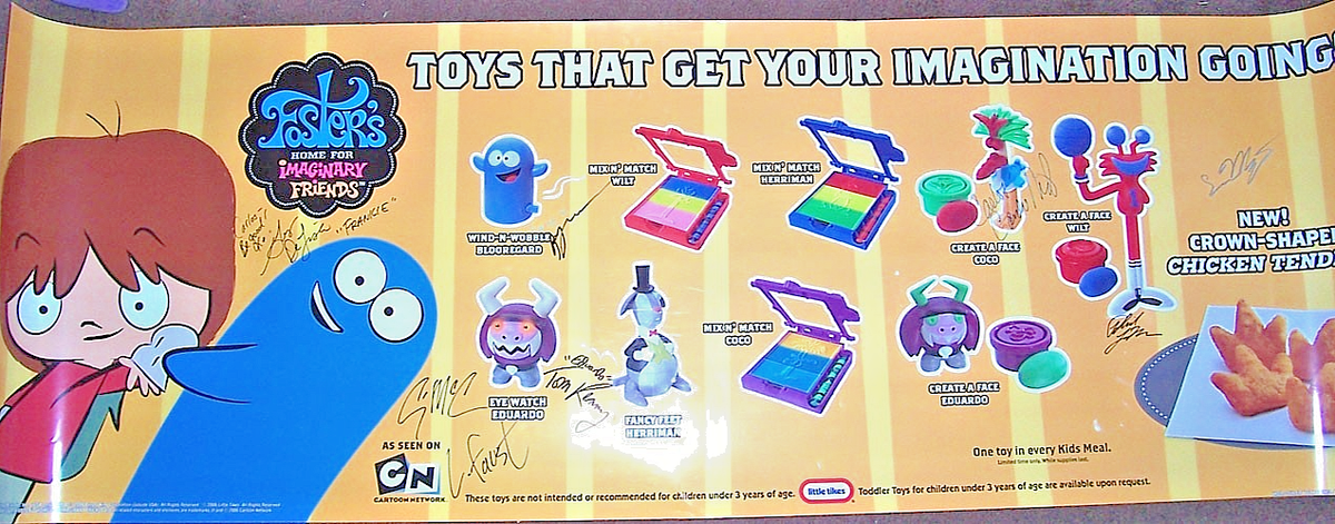 2005 CARTOON NETWORK FOSTER'S HOME FOR IMAGINARY FRIENDS BK TOYS