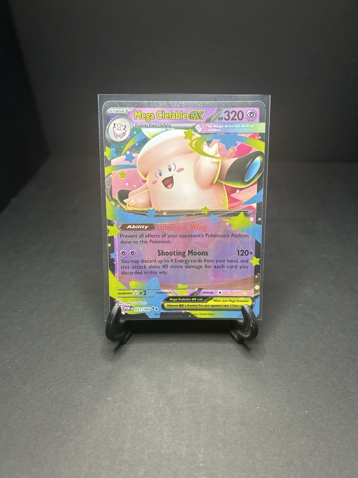 Mega clefable EX Holo 190 HP Double Rare 056/159 English