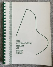 The International Library Of Piano Music 12 and 13 - Plastic Comb Spine