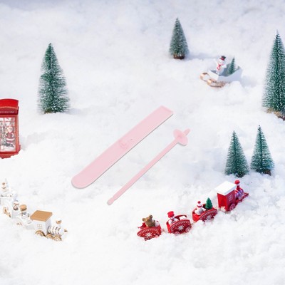  10 Sets Mini Skispielzeug Mikroszene Skibrett-Dekore Mini-Gartendekorationen