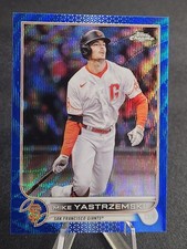 2022 Topps Chrome Mike Yastrzemski  Blue Wave Refractor /75