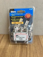 IDEAL 85-334 4-WAY HDTV / DIGITAL CABLE SPLITTER, 5MHZ - 2.4 GHZ