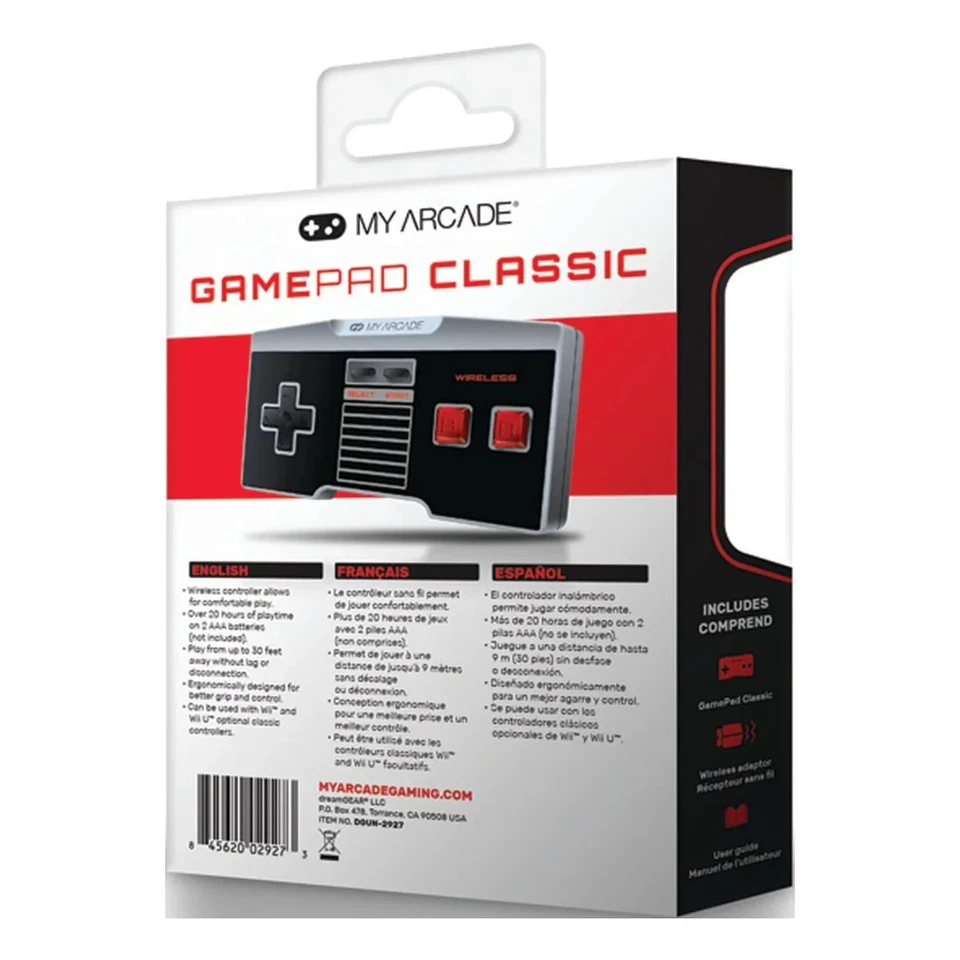 My Arcade GamePad Classic: Non-Wired Controller for NES Classic System & Wii - Image 3 of 4