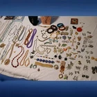 Vintage to Modern Costume Jewelry Bracelets Pins Earrings Necklaces 109 Pieces