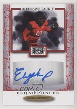2021 Sage Premier Draft Auto Red Elijah Ponder #A188 Auto 0w8