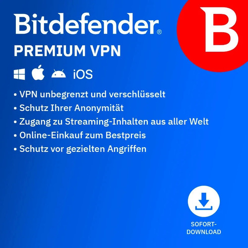 Bitdefender Premium VPN unlimited 2026 / 10 Geräte / 1 Jahr / KEY (ESD ...