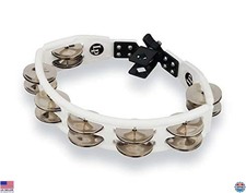 Latin Percussion LP162 White Tambourine Drum Set - Premium Quality for Musicians