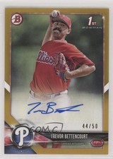 2018 Bowman Prospect Auto Gold 44/50 Trevor Bettencourt #PA-TB Auto 0c6