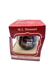 Vintage M.I. Hummel. “Christmas Song” Glass Ball Ornament w/ Box Damaged Used