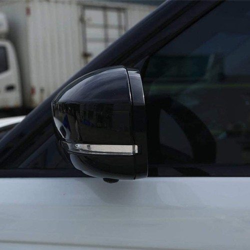 Pair Gloss Black Side Wing Mirror Cover Cap For Range Rover Sport L494 2014-2021 - Picture 3 of 10