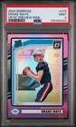 2024 Panini Donruss - Rated Rookie Drake Maye #379 Optic Preview Pink Prizm (RC)