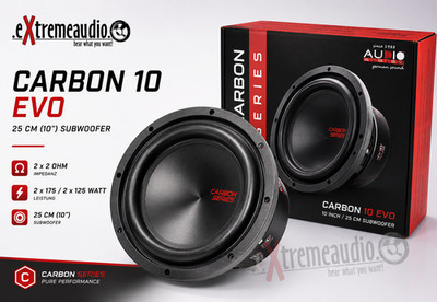 Audio System CARBON 10 EVO Subwoofer 25 cm (10'') 350 Watt Woofer CARBON SERIES