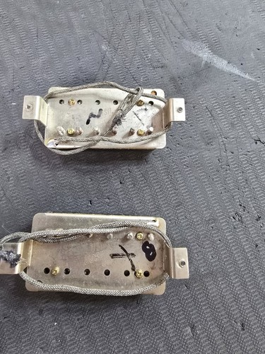 Pair 1980s Gibson USA Humbuckers Electric Guitar Pickups 8.5k/15.1 - Picture 4 of 6