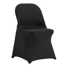 VEVOR 100PCS Black Stretch Spandex Folding Chair Covers for Wedding Party Dining