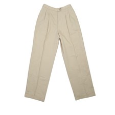 Vintage 90s Liz Claiborne khaki tan high rise straight leg pants 28"